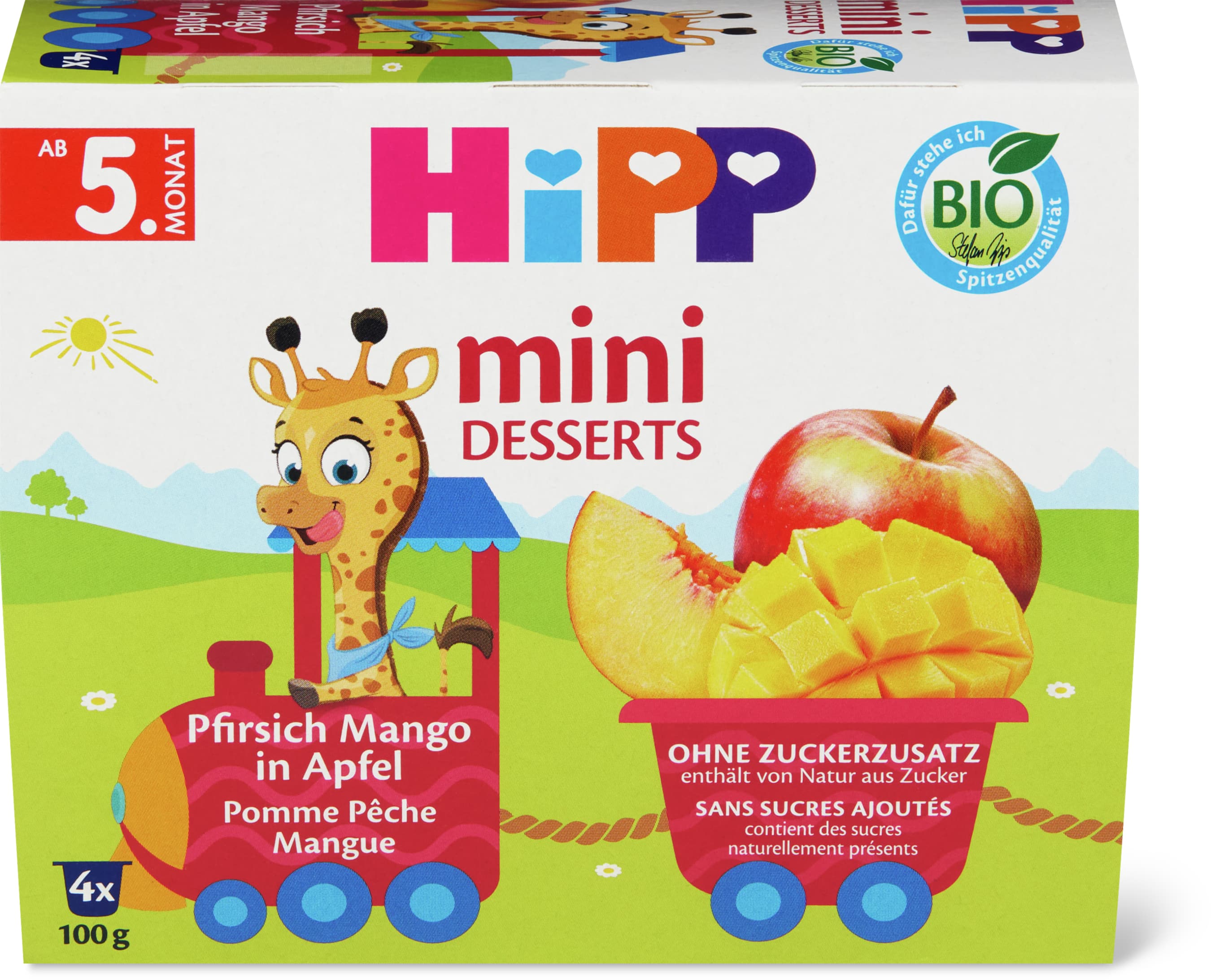 Hipp Pêche en purée de pomme